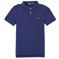 material Boy short-sleeved polo shirts Polo Ralph Lauren FRANCHI Blue