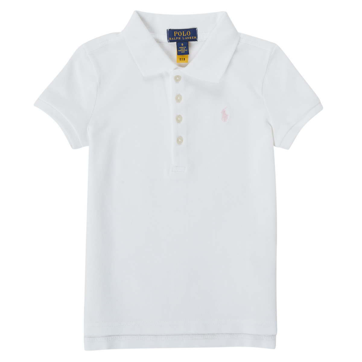 Clothing Girl short-sleeved polo shirts Polo Ralph Lauren TOULLA White