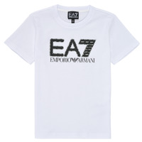 material Boy short-sleeved t-shirts Emporio Armani EA7 3KBT53-BJ02Z-1100 White