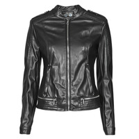 Clothing Women Leather jackets / Imitation leather Guess NEW TAMMY JACKET Black