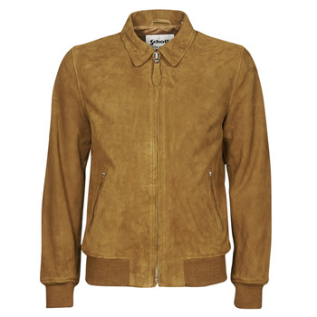 Clothing Men Leather jackets / Imitation leather Schott LC YALES S Cognac