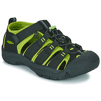 Shoes Boy Sandals Keen NEWPORT H2 Black / Green
