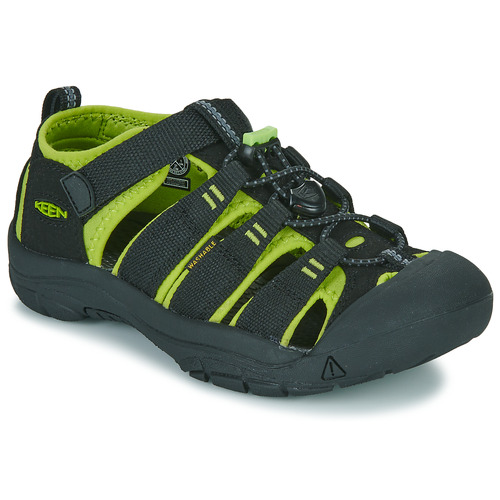 Shoes Boy Sports sandals Keen NEWPORT H2 Black / Green