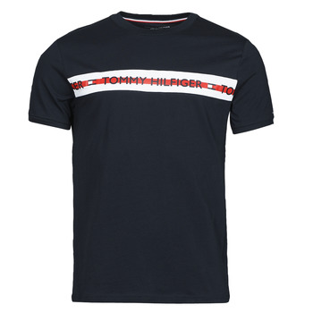 Clothing Men short-sleeved t-shirts Tommy Hilfiger CN SS TEE LOGO Marine