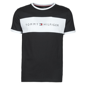 material Men short-sleeved t-shirts Tommy Hilfiger CN SS TEE LOGO FLAG Marine