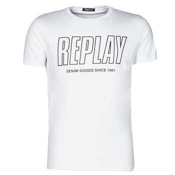 material Men short-sleeved t-shirts Replay M3395-2660 White