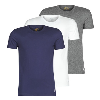 Clothing Men short-sleeved t-shirts Polo Ralph Lauren SS CREW NECK X3 Marine / Grey / White