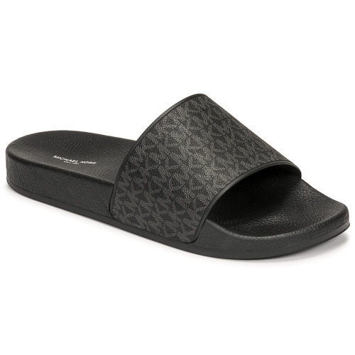 NEW Michael Kors SLIDES Wade Adjustable MK Logo slide Sandals White Black  shoes  eBay