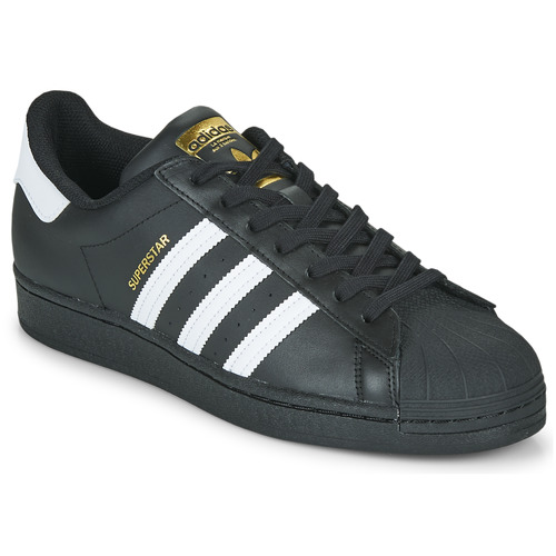 adidas Originals SUPERSTAR Black / White - Fast delivery | Spartoo Europe ! - Shoes Low top trainers