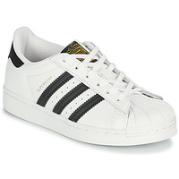 Shoes Children Low top trainers adidas Originals SUPERSTAR C White / Black