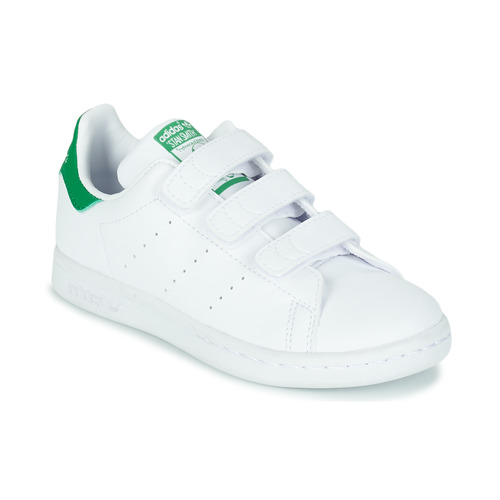 Shoes Children Low top trainers adidas Originals STAN SMITH CF C SUSTAINABLE White / Green