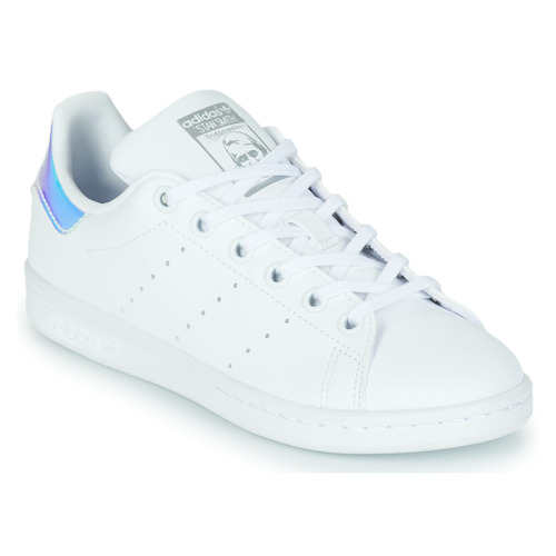 Originals STAN SMITH J SUSTAINABLE White / Iridescent - Fast delivery | Spartoo Europe ! - Shoes Low top Child 83,00 €