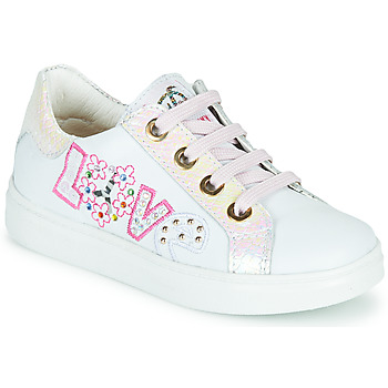 Shoes Girl Low top trainers Pablosky AMME White / Pink
