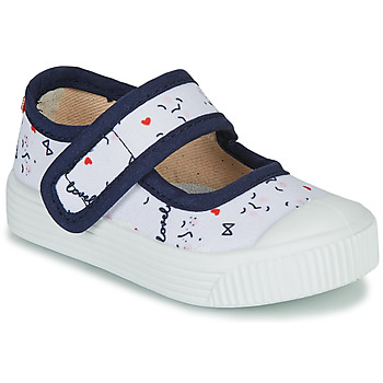Shoes Children Ballerinas Citrouille et Compagnie MY LOVELY BABIES White / Printed