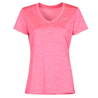 material Women short-sleeved t-shirts Under Armour TECH SSV Pink