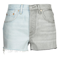 material Women Shorts / Bermudas Levi's ICE BLOCK Blue / Grey