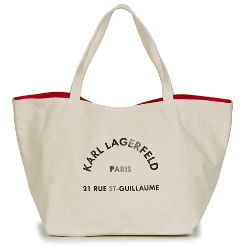 Bags Shopper bags Karl Lagerfeld RUE ST GUILLAUE CANVAS TOTE Ecru