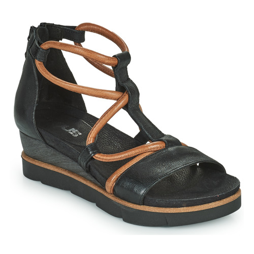 Shoes Women Sandals Mjus TAPASITA Black / Camel