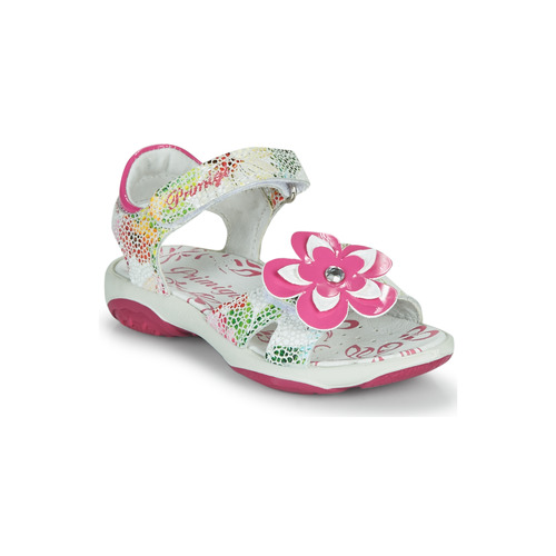 Shoes Girl Sandals Primigi SARAH White / Multicolour