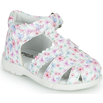 Shoes Girl Sandals Primigi NOEMIE White / Multicolour