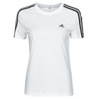 Clothing Women short-sleeved t-shirts adidas Performance W 3S T White