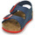 Shoes Boy Sandals Birkenstock MILANO Blue / Red