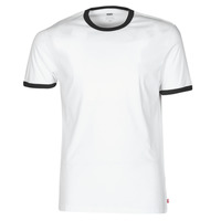 material Men short-sleeved t-shirts Levi's SS RINGER TEE White