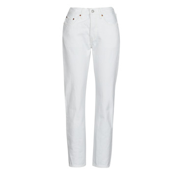material Women Boyfriend jeans Levi's 501 CROP White