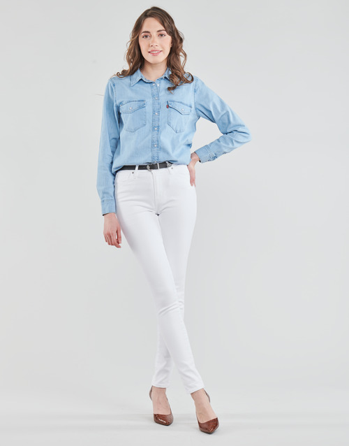 Levi's 721 HIGH RISE SKINNY White - Fast delivery | Spartoo Europe ! -  Clothing Skinny jeans Women 121,00 €