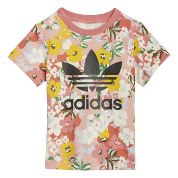 Clothing Girl short-sleeved t-shirts adidas Originals DREZZI Multicolour