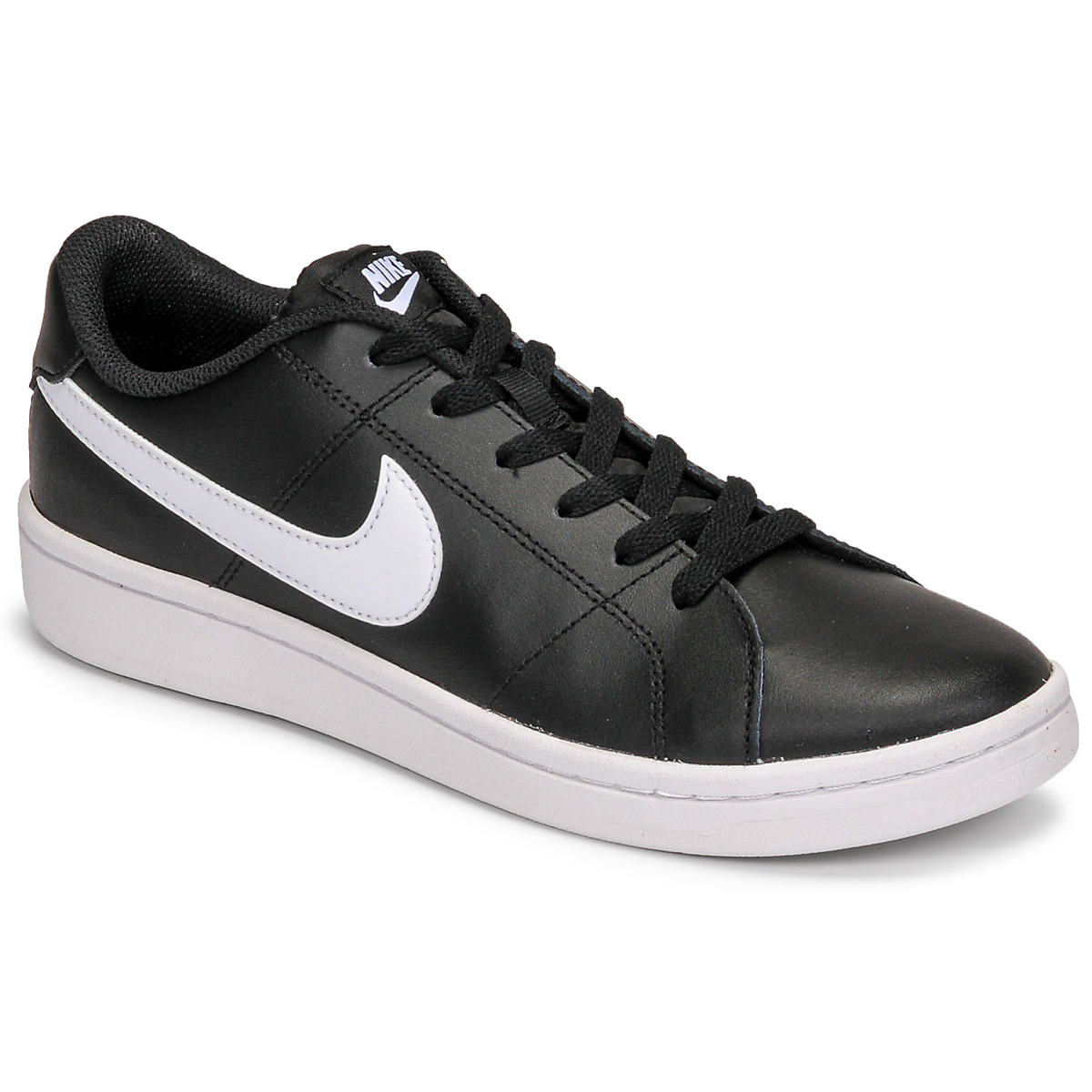 Nike COURT ROYALE Black White - Fast delivery | Spartoo Europe ! - Shoes Low top trainers 65,00 €