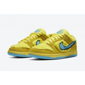 Shoes Low top trainers Nike SB Dunk Low x Grateful Dead Yellow Opti Yellow/Blue Fury