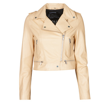 Clothing Women Leather jackets / Imitation leather Oakwood YOKO Cream