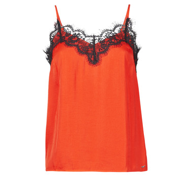 material Women Tops / Sleeveless T-shirts Les Petites Bombes AMY Orange