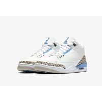 Shoes High top trainers Nike Air Jordan 3 UNC White/Valor Blue-Tech Grey