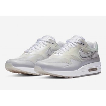 Shoes Low top trainers Nike Air Max 1 Sneaker Day White White/ Silver Metallic
