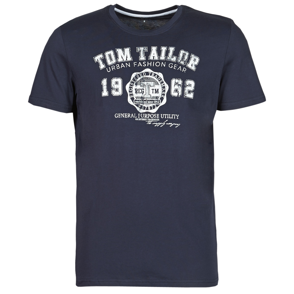 Tom Tailor 1008637-10690 Marine - Fast delivery | Spartoo Europe ! -  Clothing short-sleeved t-shirts Men 8,80 €