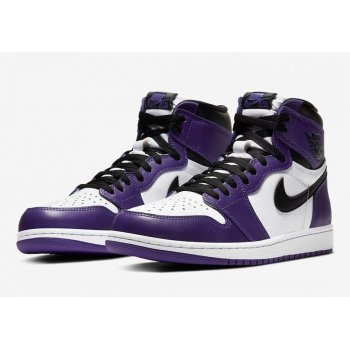 Nike Air Jordan 1 Court Purple 2.0 Court Purple/White-Black - Fast delivery  | Spartoo Europe ! - Shoes High top trainers 160,00 €