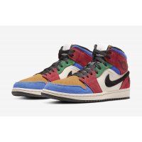 Shoes High top trainers Nike Air Jordan 1 Mid Fearless x Blue The Great Multicolore