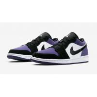 Shoes Low top trainers Nike Air Jordan 1 Low Court Purple  Court Purple/Black-White