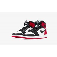 Shoes High top trainers Nike Air Jordan 1 High Satin Black Toe Black/Black-White-Varsity Red