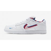 Shoes Low top trainers Nike SB Dunk Low x Parra WHITE/RED-PINK
