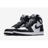 Shoes High top trainers Nike Air Jordan 1 High Panda Black/Black-Metallic Gold-White