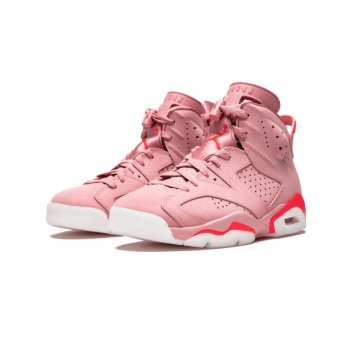 Shoes High top trainers Nike Air Jordan 6 x Aleali May Rust Pink Rust Pink/Bright Crimson