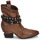 Shoes Women Mid boots Airstep / A.S.98 TINGET Brown
