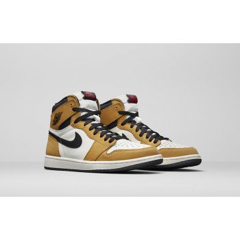 Shoes High top trainers Nike Air Jordan 1 High Rookie Of The Year Gold Harvest/Black