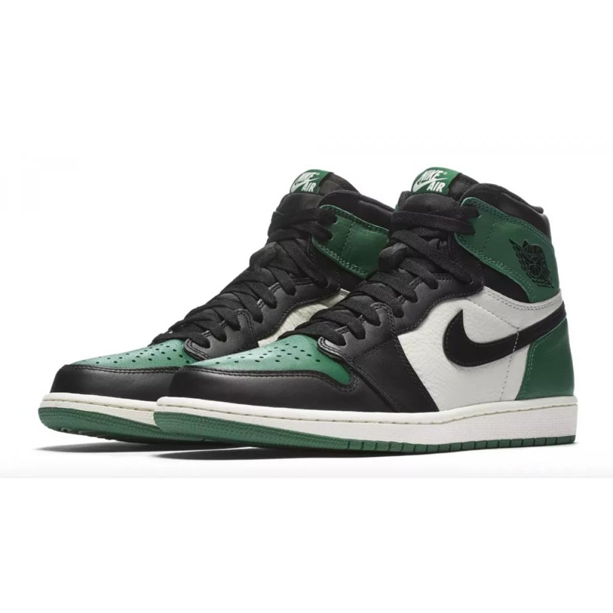 Nike Air Jordan 1 High Pine Green 1.0 Pine Green/Sail-Black - Fast delivery  | Spartoo Europe ! - Shoes High top trainers 160,00 €