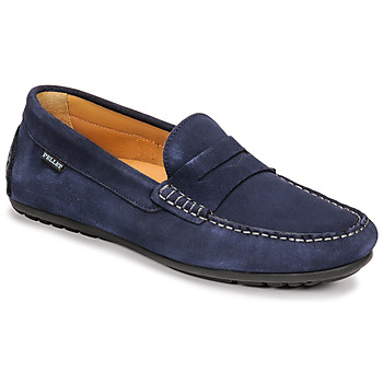 Shoes Men Loafers Pellet Cador Velvet / Marine
