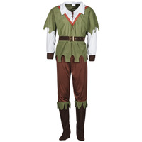 material Men Fancy Dress Fun Costumes COSTUME ADULTE FOREST HUNTER Multicolour
