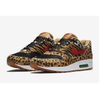 Shoes Low top trainers Nike Air Max 1 Animal Wheat/Bison-Classic Green-Sport Red